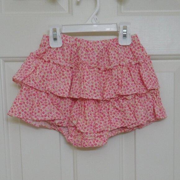 Alice Kathleen & Co Pink Floral Tiered Shorts Skort sz 3 3t - Picture 1 of 1
